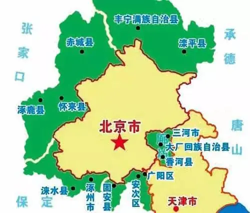 北京周边26个城市