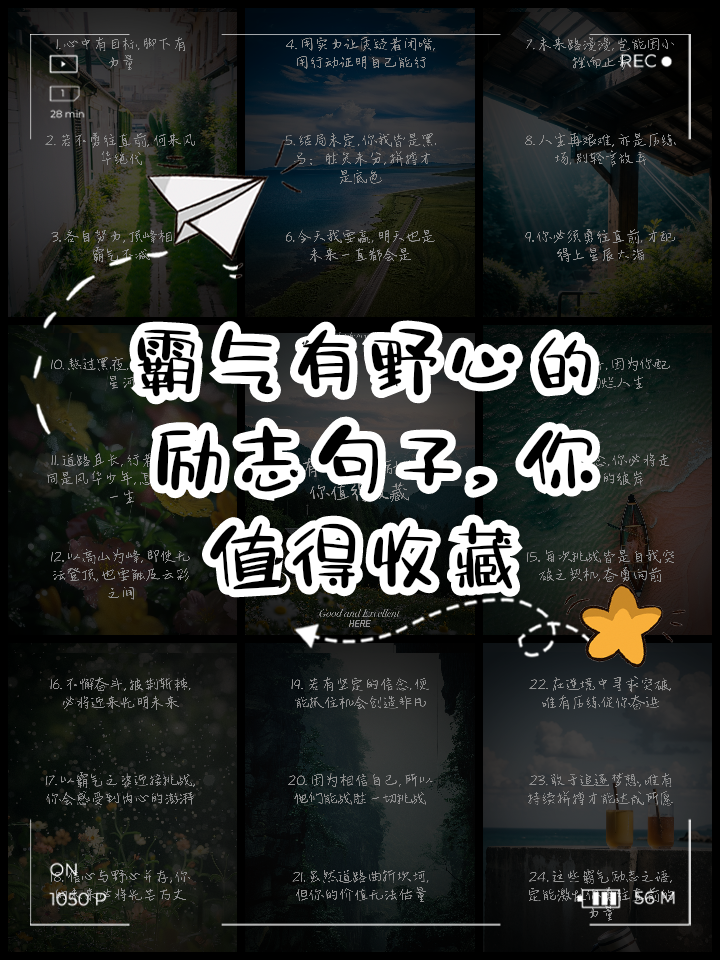 很有野心的句子励志60字