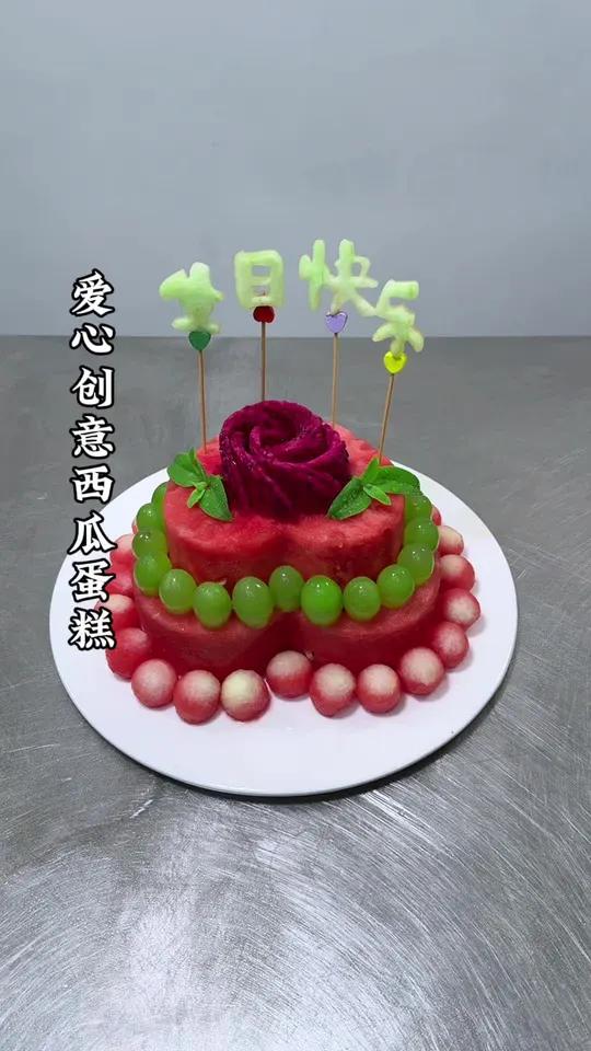 切西瓜果盘的做法大全