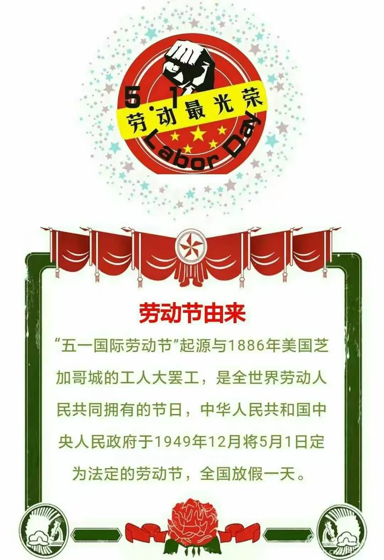 五一节的由来简单的几句话