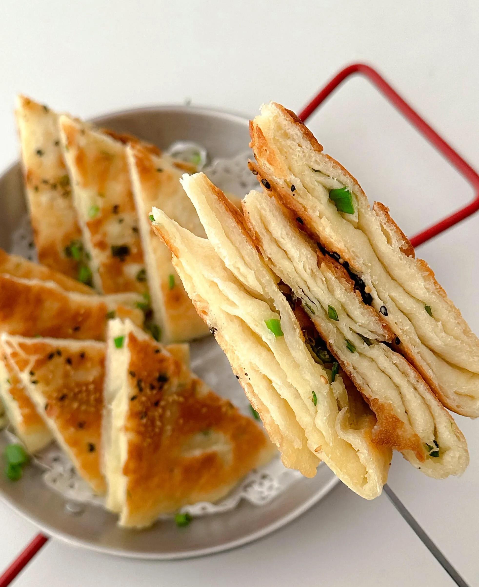 葱花千层饼的做法视频窍门