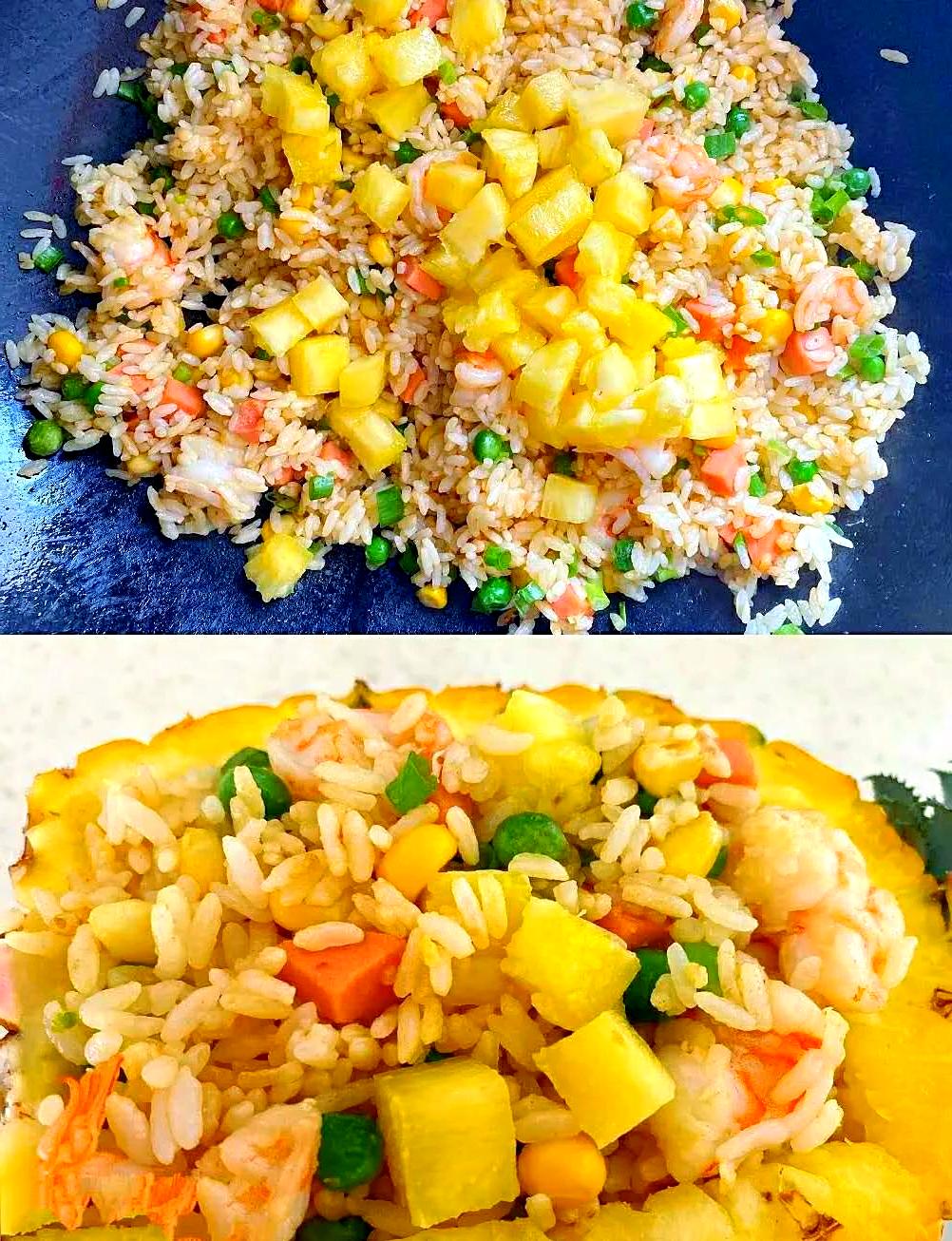 自己在家怎么做菠萝饭
